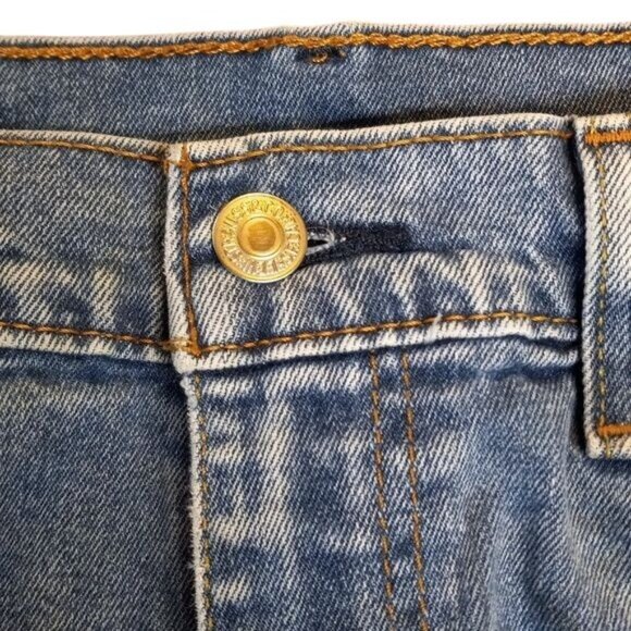 Levis 505 Original Fit W32 L30 Mens Jeans Distressed Blue Denim - Picture 3 of 15